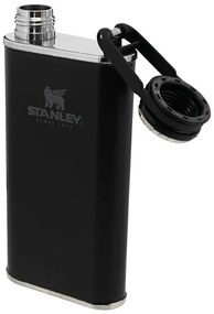 Czarna piersiówka ze stali nierdzewnej 230 ml Easy-Fill width mouth Flash – Stanley