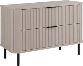 Szafka łazienkowa stojąca z szufladami i metalowymi nóżkami, kolor Kaszmir, uchwyt czarny, nóżki czarne, 100 x 41,5 x 66,7 cm