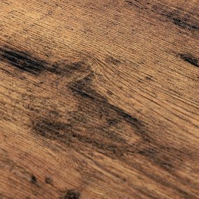 Vasagle Ławka do przedpokoju z miejscem na buty INDY, 73x30x45cm, brązowa/czarna