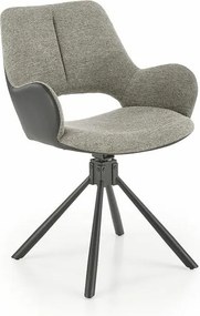 Krzesło tapicerowane K494 szare/czarne