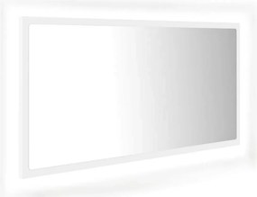 Białe wiszące lustro z podświetleniem LED S9-E51