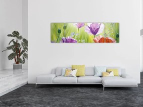 Obraz - Maki (170x50 cm)