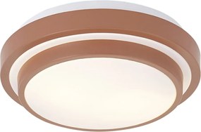 Nowoczesna lampa sufitowa Sienna z białym kloszem 34 cm IP44 - Walden