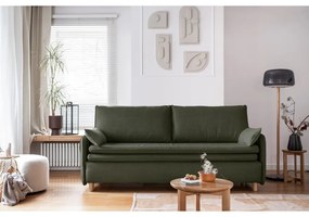 Zielona rozkładana sofa 207 cm Simon – Miuform