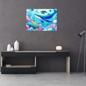 Obraz na szkle – Podwodny świat (70x50 cm)