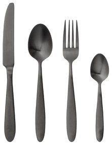 Zestaw 4 czarnych sztućców Bloomingville Cutlery Eleganza