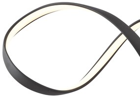 Designerska lampa wisząca czarna 100 cm z LED z 3-stopniową regulacją ściemniania - WokkelDesignerski Oswietlenie wewnetrzne