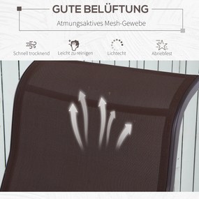 Outsunny krzesło bujane 60 cm x 75 cm x 104 cm