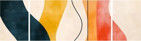 Obraz - Minimalistyczna kolorowa ilustracja II. (170x50 cm)