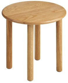 Okrągły stolik z litego drewna dębowego ø 40 cm Jena – House Nordic