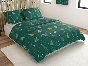 PrzytulneMieszkanie.pl PrzytulneMieszkanie.pl Pościel z mikrofibry CHRISTMAS DRIFT zielone Rozmiar pościeli: 70 x 90 cm | 140 x 200 cm