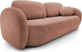 Sofa OLIO z funkcja spania i pojemnikiem PUDROWY RÓŻ ARAGON 59