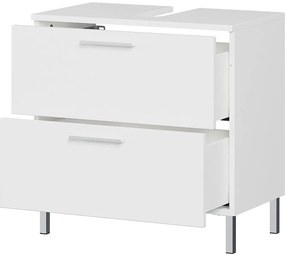 Biała szafka pod umywalkę 60x60 cm Arvada – Germania