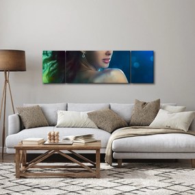 Obraz - Spojrzenie młodej kobiety (170x50 cm)