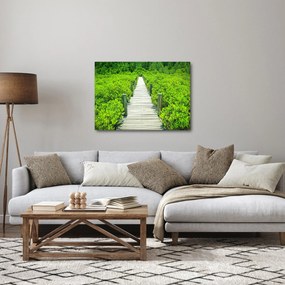 Obraz - drewniany chodnik (70x50 cm)
