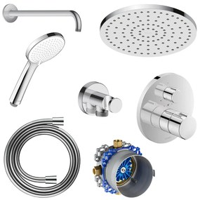 Podtynkowy system prysznicowy Duravit C.1 z deszczownicąMosiądz-Chrom