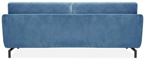 Niebieska sofa z aksamitnym obiciem Scandic Magic, szer. 230 cm