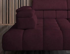 Narożnik PLAZA XL Lewostronny Elektryczna regulacja Tkanina MONOLITH 69 WERSAL