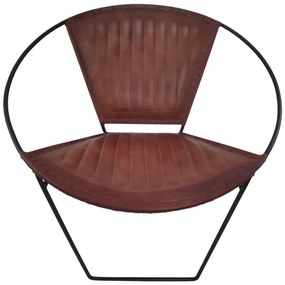 Designerski fotel PANCHO brązowy