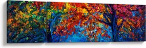 Obraz malowania natury (170x50 cm)