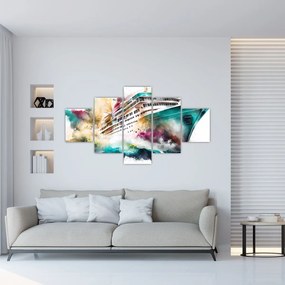 Obraz - Akwarela morska (125x70 cm)