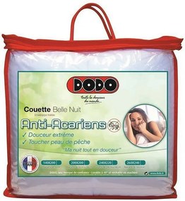 Kołdra o średniej temperaturze 350g/m² BELLE NUIT 140x200cm - Poliester przeciw roztoczom - Wyprodukowana we Francji