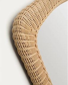 Lustro ścienne z rattanową ramą 58x79 cm Zilna – Kave Home