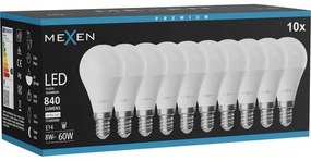 Mexen Nova 10x żarówka LED E14, G45, 8W, Neutralna - 4000K, 840 lm - L101-E14-0840-01x10