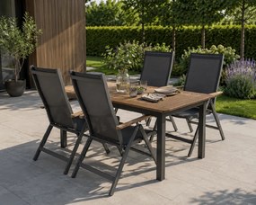Doppler EXPERT WOOD Plus ogrodowy zestaw wypoczynkowy 4+1