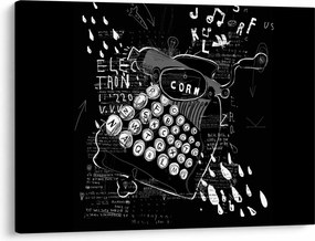 Obraz - Rysunek w stylu Banksy (70x50 cm)