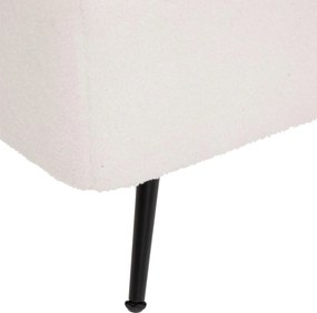 Pufa ze schowkiem, tapicerowana z efektem boucle, 100 x 40 x 48,5 cm