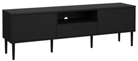 Czarna szafka pod TV 177x57 cm Media – Tvilum