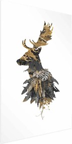 Plakat Leśny jeleń 60x90 cm bez ramy z marginesem ARTGEIST B