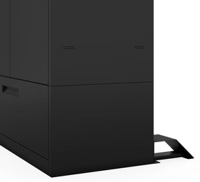 Megan Czarny - szuflada pojedyncza 185 cm