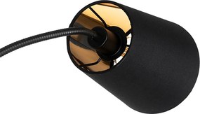 Nowoczesna lampa podłogowa czarna 3-światłowa - Carmen