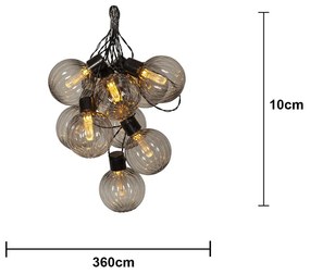 Girlanda świetlna do kontaktu liczba żarówek 10 szt. długość 360 cm Archy – Star Trading