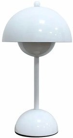 Biała lampa stołowa stylu retro - K617-Wigo