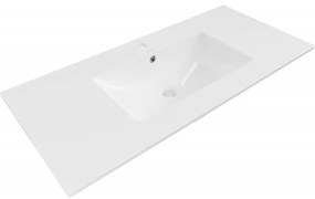 Mexen Atena umywalka wpuszczana w blat 101 x 46 cm, biała - 25011000
