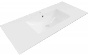Mexen Atena umywalka wpuszczana w blat 101 x 46 cm, biała - 25011000