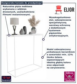 Biała nowoczesna konsola pod lustro F6-F29