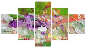 Obraz abstrakcji - malarstwo (125x70 cm)