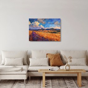 Obraz na szkle - Obraz olejny przedstawiający krajobraz (70x50 cm)