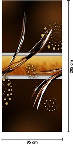 Fototapeta na drzwi - Abstrakcyjne motyle (95x205cm)