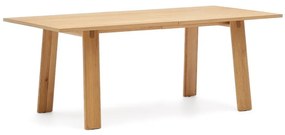 Rozkładany stół z dodatkowym blatem z blatem w dekorze dębu 95x200 cm Arlen – Kave Home