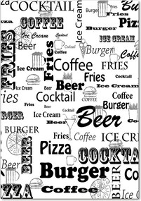 Foto obraz na szkle pionowy Menu w restauracji