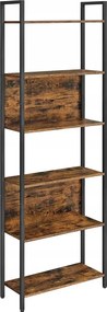 Industrialny metalowy regał rustykalny brąz S5-A08