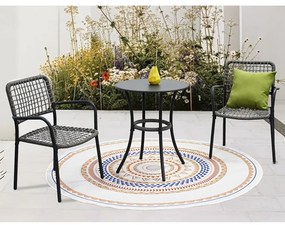 Autronic Zestaw ogrodowy 1+2, metal, polirattan, szary , AZ-L1103 GREY