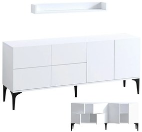 Szafka z półką Lucky White and Black