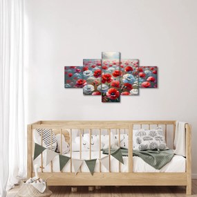 Obraz - Pole maków (125x70 cm)
