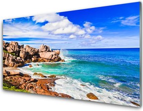 Panel Szklany Skalista Zatoka nad Oceanem